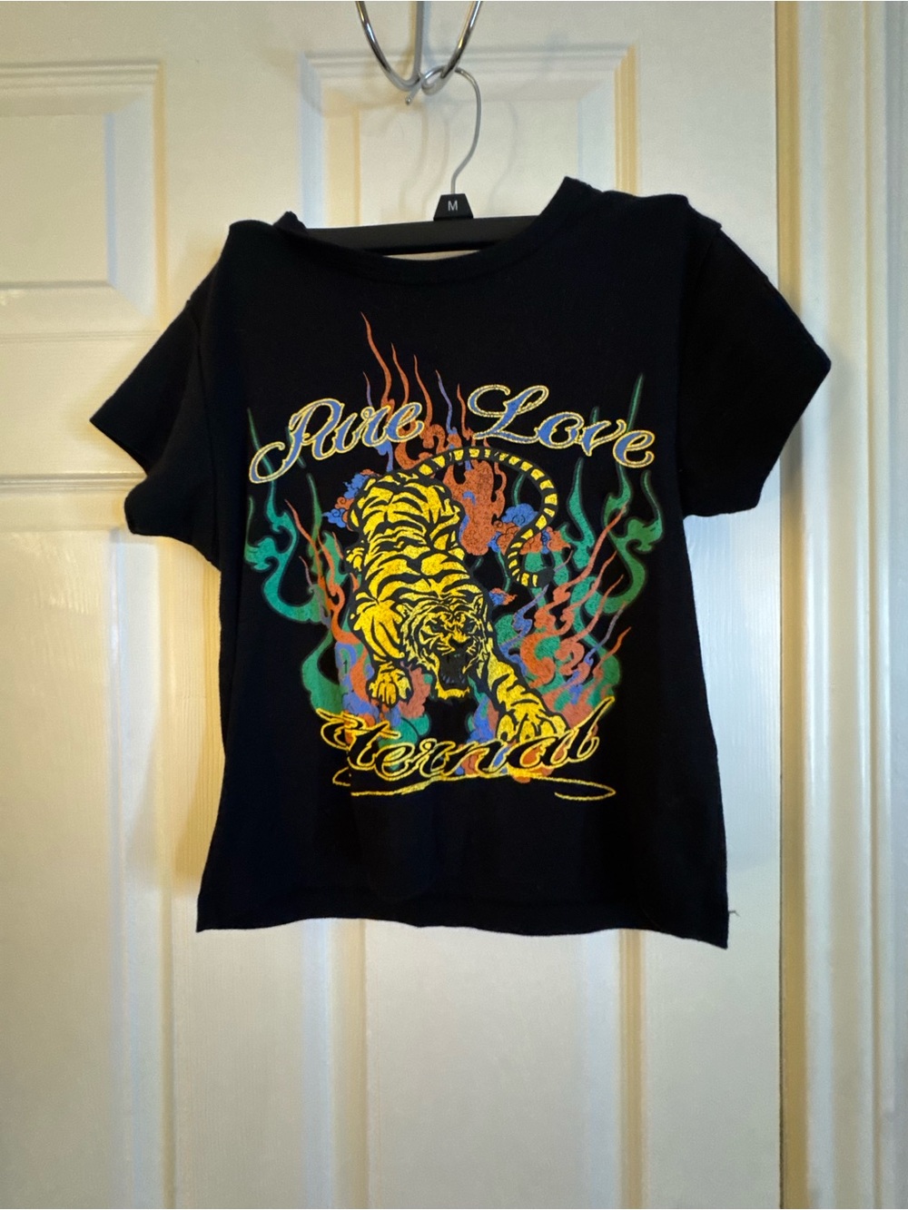 Urban Outfitters Black Graphic Tiger T‑Shirt